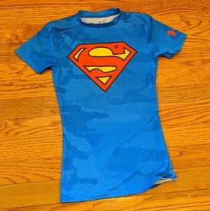 Boys Under Armour Super man shirt